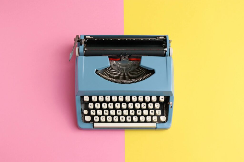 Kolorowa maszyna do pisania